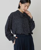 【アメリカンホリック/AMERICAN HOLIC】の【イージーケア】ドット柄ボウタイブラウス Navy|ID: prp329100004851811 ipo3291000000035604823
