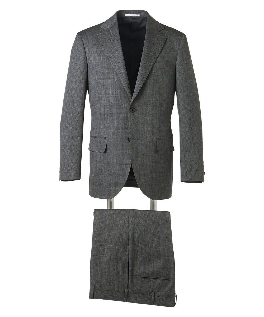 【ジェイ プレス/J.PRESS / MEN】の【WEB・一部店舗限定】グレナカートチェック スーツ / 2B / 背抜き インテリア・キッズ・メンズ・レディースファッション・服の通販 founy(ファニー) 　ファッション　Fashion　メンズファッション　Fashion for Men　セットアップ　Matching Sets　春　Spring　シェイプ　Shape, Slim Fit　ショルダー　Shoulder, Shoulder Strap　ジャケット　Jacket, Outerwear　スーツ　Suit, Formalwear　セットアップ　Set-Up, Coordinated Outfit　ベーシック　Basic, Essential　S/S・春夏　SS, Spring/Summer, Warm Season　夏　Summer　ライトグレー系3|ID: prp329100004851978 ipo3291000000035614380