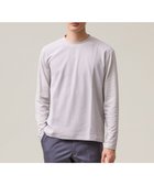 【ジェイ プレス/J.PRESS / MEN】のオンでもオフでも品よく快適に【UVカット / 接触冷感 / 吸水速乾】【J.PRESS PREMIUM JERSEY】無地 ロングスリーブTシャツ ライトグレー系|ID: prp329100004851998 ipo3291000000035614985