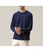 【ジェイ プレス/J.PRESS / MEN】のオンでもオフでも品よく快適に【UVカット / 接触冷感 / 吸水速乾】【J.PRESS PREMIUM JERSEY】無地 ロングスリーブTシャツ ネイビー系|ID: prp329100004851998 ipo3291000000035614987
