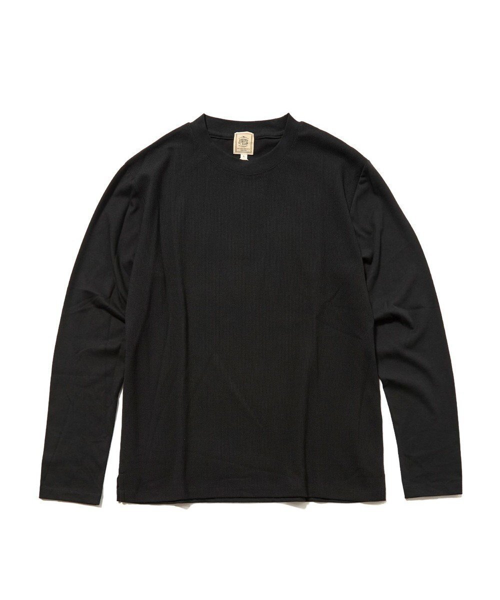 【ジェイ プレス/J.PRESS / MEN】のオンでもオフでも品よく快適に【UVカット / 接触冷感 / 吸水速乾】【J.PRESS PREMIUM JERSEY】無地 ロングスリーブTシャツ インテリア・キッズ・メンズ・レディースファッション・服の通販 founy(ファニー) 　ファッション　Fashion　メンズファッション　Fashion for Men　トップス・カットソー　Cut & Sew Tops　メンズシャツ　Shirts　インナー　Innerwear　カットソー　Cut and Sewn Top　吸水　Absorbent, Quick-Dry　スリーブ　Sleeve, Long Sleeve / Short Sleeve　定番　Standard, Basic Item　フィット　Fit, Slim Fit　無地　Plain, Solid Color　ロング　Long, Long-Length　A/W・秋冬　Autumn/Winter　ビジネス 仕事 通勤　Business / Work / Commuting　ブラック系|ID: prp329100004851998 ipo3291000000035614991