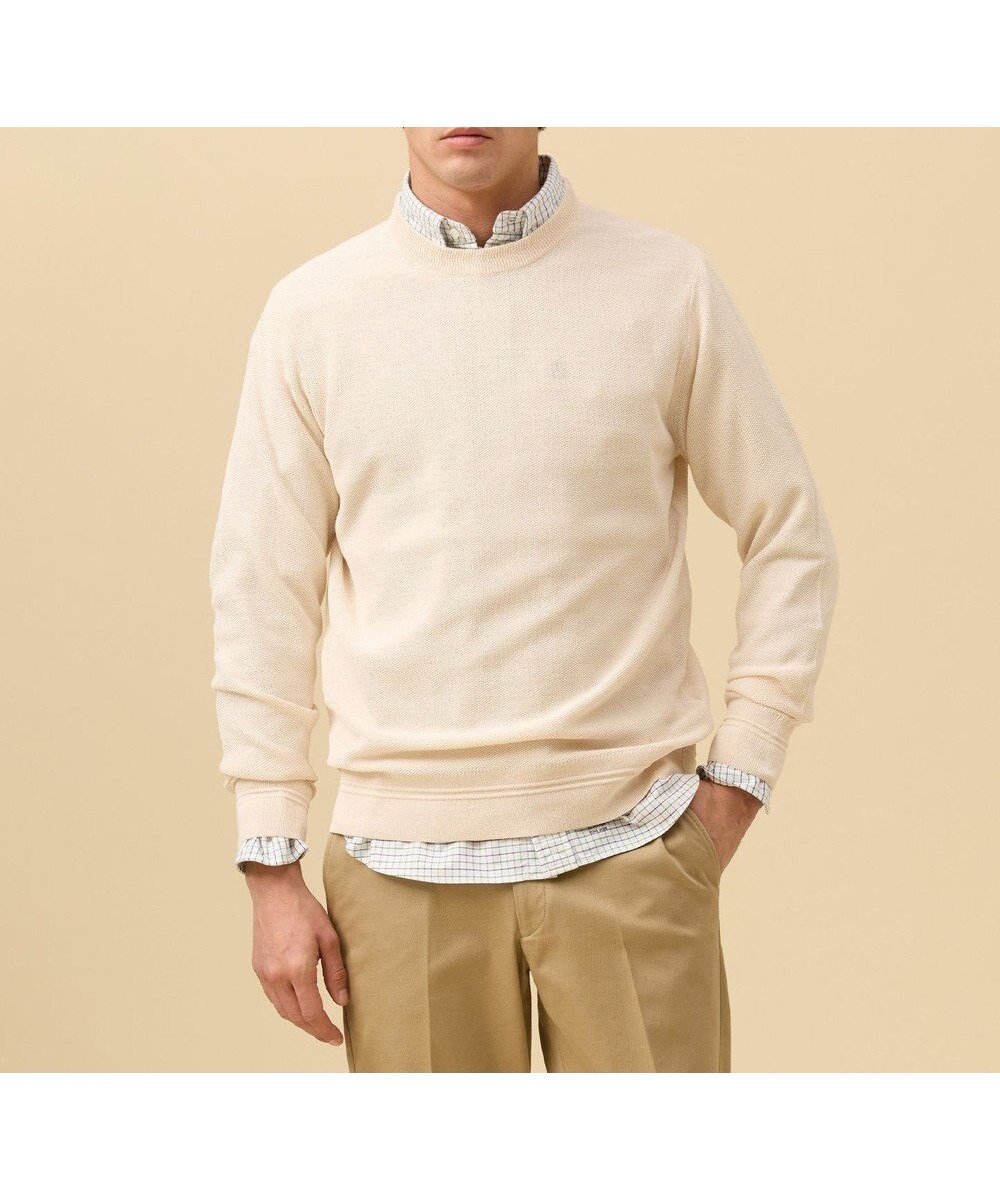 【ジェイ プレス/J.PRESS / MEN】のギマコットンカノコクルーネック ニット 人気、トレンドファッション・服の通販 founy(ファニー) ファッション Fashion メンズファッション Fashion for Men トップス・カットソー Cut & Sew Tops ニット・セーター / 定番トップス Knit Tops & Sweaters コーティング Coating, Coated Finish ジャケット Jacket, Outerwear セーター Sweater, Knitwear バランス Balance, Style Balance エレガント 上品 Elegant 夏 Summer 春 Spring S/S・春夏 SS, Spring/Summer, Warm Season other-1|ID: prp329100004852001 ipo3291000000035615076