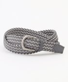 【ジョセフ アブード/JOSEPH ABBOUD / MEN】の【キングサイズ・イタリア素材・ストレッチ・日本製】メランジグリッドストレッチ ベルト ライトグレー系|ID: prp329100004852010 ipo3291000000035615285