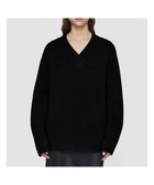 【ジョゼフ/JOSEPH】のリュクスカシミヤ Vネックニット 人気、トレンドファッション・服の通販 founy(ファニー) ファッション Fashion レディースファッション Fashion for Women トップス・カットソー Cut & Sew Tops ニット Knit Tops & Sweaters Vネックトップス V-Neck Tops / V-Cut Neckline Shirts コレクション Collection, Seasonal Line スリット Slit, Slit Detail セーター Sweater, Knitwear リラックス Relax, Relaxed Fit ロング Long, Long-Length A/W・秋冬 Autumn/Winter thumbnail Black|ID: prp329100004852013 ipo3291000000035615362