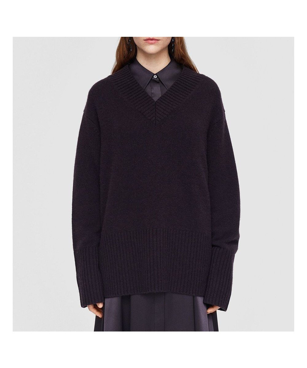 【ジョゼフ/JOSEPH】のリュクスカシミヤ Vネックニット インテリア・キッズ・メンズ・レディースファッション・服の通販 founy(ファニー) 　ファッション　Fashion　レディースファッション　Fashion for Women　トップス・カットソー　Cut & Sew Tops　ニット　Knit Tops & Sweaters　Vネックトップス　V-Neck Tops / V-Cut Neckline Shirts　コレクション　Collection, Seasonal Line　スリット　Slit, Slit Detail　セーター　Sweater, Knitwear　リラックス　Relax, Relaxed Fit　ロング　Long, Long-Length　A/W・秋冬　Autumn/Winter　Aurora|ID: prp329100004852013 ipo3291000000035615364