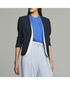 【ベイジ,/BEIGE,】のCINDY / ダブルカラージャケット 人気、トレンドファッション・服の通販 founy(ファニー) ファッション Fashion レディースファッション Fashion for Women アウター Coat / Outerwear Collection レディースジャケット・軽アウター Jackets ノーカラージャケット / シンプル上品コーデ Collarless Jackets ウォッシャブル Machine Washable オケージョン Occasion Wear カーディガン Cardigan, Knitwear サテン Satin, Glossy Fabric ジャケット Jacket, Outerwear ストレッチ Stretch, Stretchy Fabric スーツ Suit, Formalwear タオル Towel, Bath Towel タンブラー Tumbler, Travel Mug ダブル Double, Double-Breasted デニム Denim, Jeans Material トリミング Trimming, Decorative Edge ボトム Bottoms, Lower Wear A/W・秋冬 Autumn/Winter S/S・春夏 SS, Spring/Summer, Warm Season おすすめ Recommended / Our Picks 夏 Summer エレガント 上品 Elegant ビジネス 仕事 通勤 Business / Work / Commuting thumbnail Navy × White|ID: prp329100004852018 ipo3291000000035615508