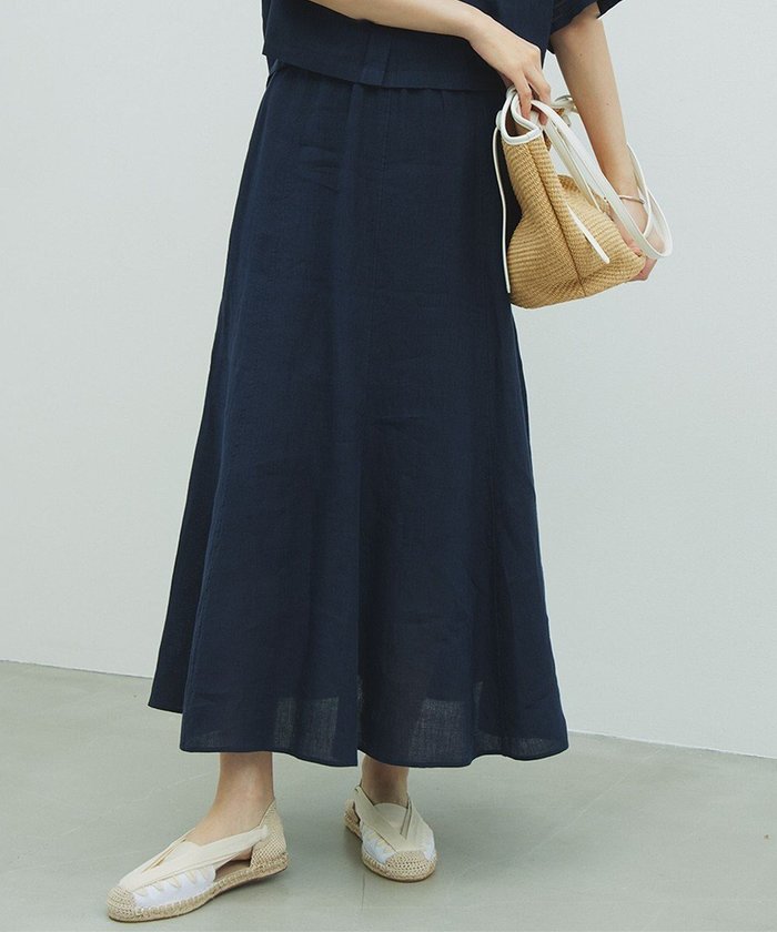 【23区/NIJYUSANKU】の【洗える】LIBECOリネン フレアスカート インテリア・キッズ・メンズ・レディースファッション・服の通販 founy(ファニー) https://founy.com/ ファッション Fashion レディースファッション Fashion for Women スカート Skirts Aライン・フレアスカート A-Line & Flared Skirts 春 Spring 洗える Machine Washable シンプル Simple, Minimal セットアップ Set-Up, Coordinated Outfit フレア Flare, Flared リネン Linen, Linen Fabric ロング Long, Long-Length ローズ Rose, Rose Motif S/S・春夏 SS, Spring/Summer, Warm Season 夏 Summer 2024年 2024 2024春夏・S/S Spring/Summer 2024 SS24 エレガント 上品 Elegant |ID: prp329100004852042 ipo3291000000035616205