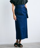【ベイジ,/BEIGE,】の【洗える・Oggi 8月号掲載】NAVIGLIO / ベルト付きハイウエストデニムスカート Indigo|ID: prp329100004852044 ipo3291000000035616300