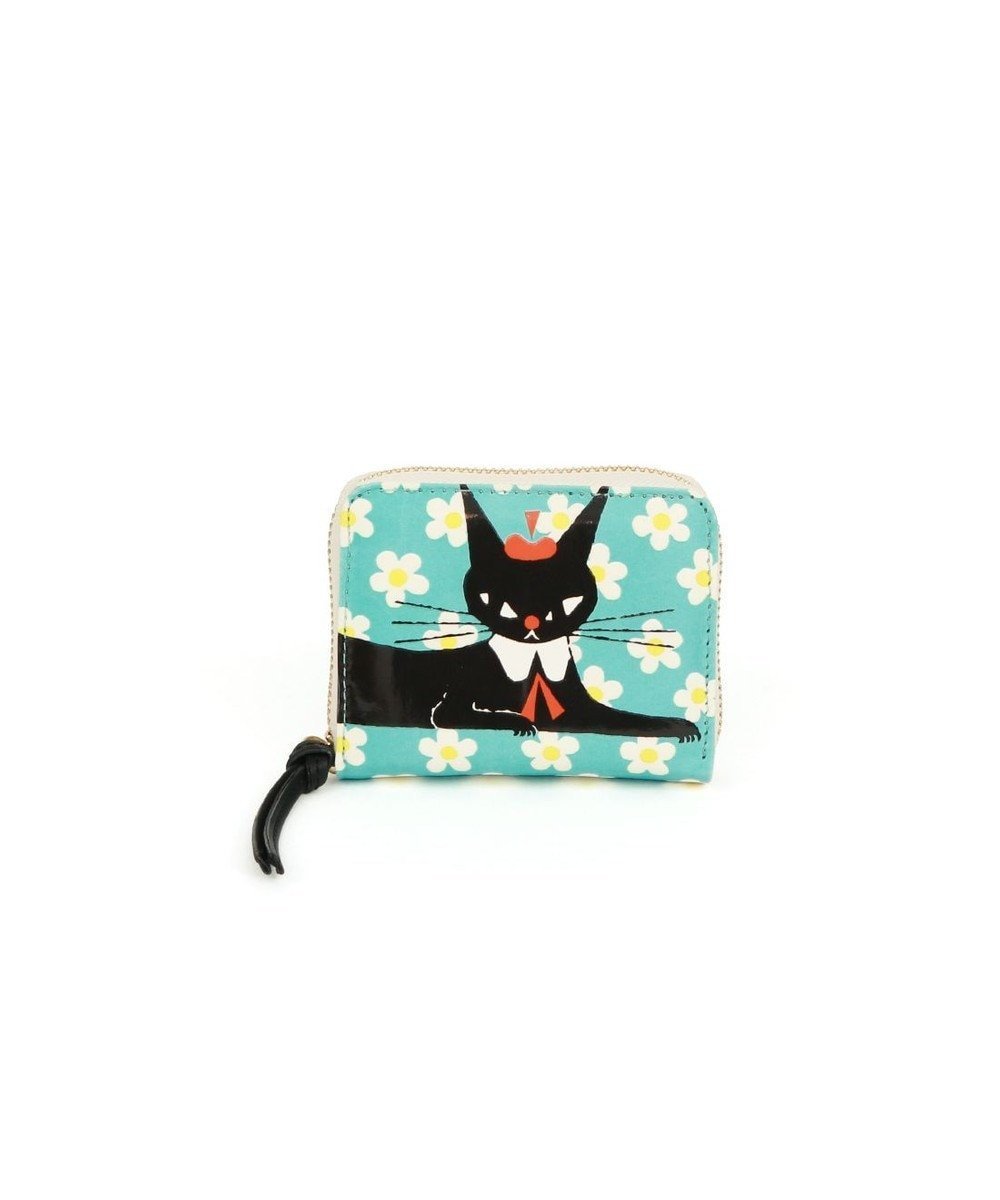 【アンビリオン/UNBILLION】のペルケ perche×黒ねこ意匠 ROBIN / ジャバラカードウォレット インテリア・キッズ・メンズ・レディースファッション・服の通販 founy(ファニー) 　ファッション　Fashion　レディースファッション　Fashion for Women　ミニ財布・二つ折り財布　Wallets & Card Cases　コラボ　Collaboration, Collab　コンパクト　Compact, Small Size　ショルダー　Shoulder, Shoulder Strap　財布　Wallet, Purse　人気　Popular, Best Seller　プリント　Print, Printed Pattern　ボックス　Boxy, Box Shape　ポケット　Pocket, Pocket Detail　帽子　Hat, Headwear　モチーフ　Motif, Design Theme　おすすめ　Recommended / Our Picks　日本製　Made In Japan　サックスブルー|ID: prp329100004852080 ipo3291000000035617122