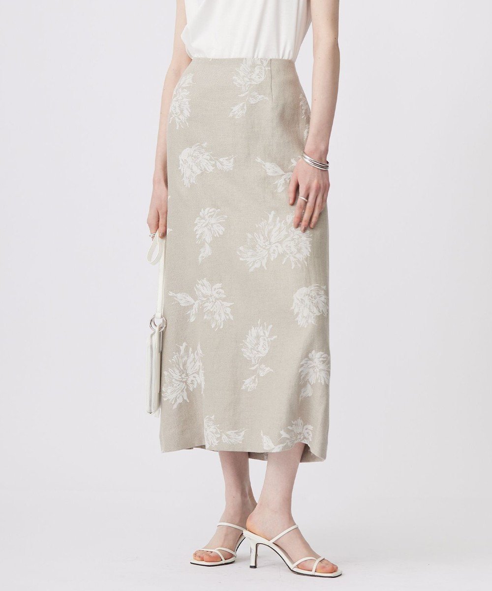 【アイシービー/iCB】の【洗える】リネンオックスフラワープリント スカート インテリア・キッズ・メンズ・レディースファッション・服の通販 founy(ファニー) 　ファッション　Fashion　レディースファッション　Fashion for Women　スカート　Skirts　2024年　2024　2024春夏・S/S　Spring/Summer 2024 SS24　プリント　Print, Printed Pattern　ラグジュアリー　Luxury, Elegant　リネン　Linen, Linen Fabric　エレガント 上品　Elegant　夏　Summer　春　Spring　S/S・春夏　SS, Spring/Summer, Warm Season　洗える　Machine Washable　トープ系|ID: prp329100004852083 ipo3291000000035617184