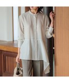 【23区/NIJYUSANKU】の【好評につき新色追加/洗える】イレギュラーヘム シアー ブラウス 人気、トレンドファッション・服の通販 founy(ファニー) ファッション Fashion レディースファッション Fashion for Women トップス・カットソー Cut & Sew Tops シャツ・ブラウス・オフィスカジュアル Elegant Blouses & Button-Ups 2024年 2024 2024-2025秋冬・A/W Autumn/Winter 2024–25 AW24–25 おすすめ Recommended / Our Picks イレギュラーヘム Irregular Hem シアー Sheer, See-Through ドレープ Drape, Draping Fabric ペプラム Peplum, Flared Hem エレガント 上品 Elegant 夏 Summer 春 Spring S/S・春夏 SS, Spring/Summer, Warm Season 洗える Machine Washable 羽織 Haori, Light Jacket thumbnail ベージュ系|ID: prp329100004852095 ipo3291000000035617563