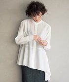 【23区/NIJYUSANKU】の【好評につき新色追加/洗える】イレギュラーヘム シアー ブラウス 人気、トレンドファッション・服の通販 founy(ファニー) ファッション Fashion レディースファッション Fashion for Women トップス・カットソー Cut & Sew Tops シャツ・ブラウス・オフィスカジュアル Elegant Blouses & Button-Ups 2024年 2024 2024-2025秋冬・A/W Autumn/Winter 2024–25 AW24–25 おすすめ Recommended / Our Picks イレギュラーヘム Irregular Hem シアー Sheer, See-Through ドレープ Drape, Draping Fabric ペプラム Peplum, Flared Hem エレガント 上品 Elegant 夏 Summer 春 Spring S/S・春夏 SS, Spring/Summer, Warm Season 洗える Machine Washable 羽織 Haori, Light Jacket thumbnail ホワイト系|ID: prp329100004852095 ipo3291000000035617565