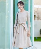 【ティアクラッセ/Tiaclasse】の【洗える】花柄刺繍フレアワンピース グレージュ|ID: prp329100004852105 ipo3291000000035618148