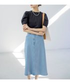 【組曲/KUMIKYOKU】のミッドデニムタイト スカート ブリーチインディゴ系|ID: prp329100004852109 ipo3291000000035618298