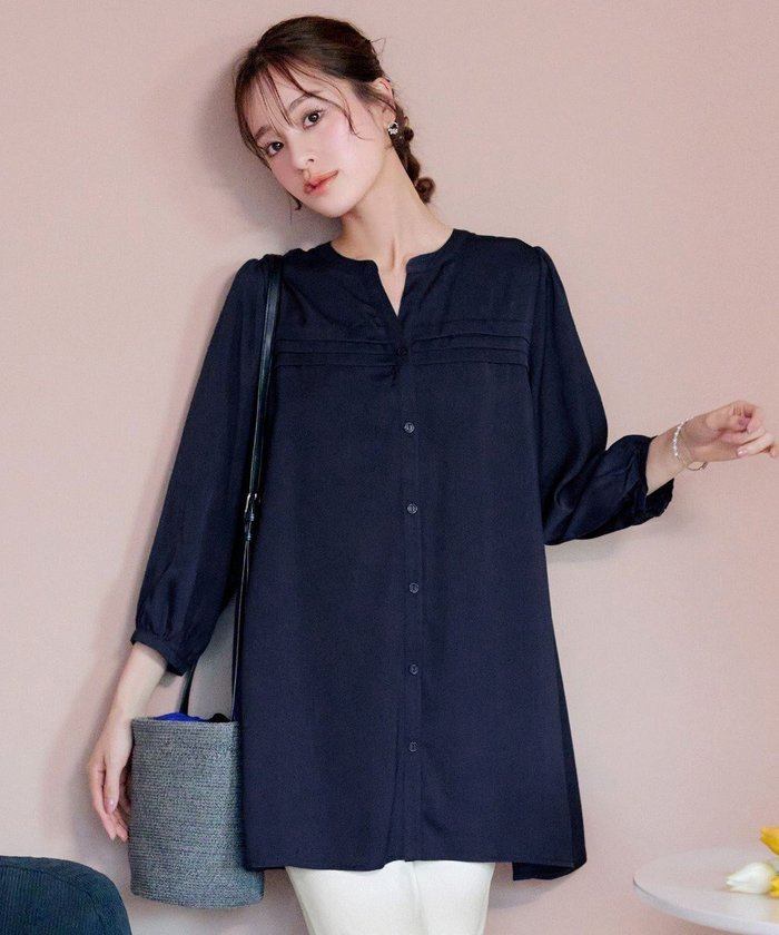 【ティアクラッセ/Tiaclasse】のヴィンテージサテンタックシャツチュニック インテリア・キッズ・メンズ・レディースファッション・服の通販 founy(ファニー) https://founy.com/ ファッション Fashion レディースファッション Fashion for Women トップス・カットソー Cut & Sew Tops シャツ・ブラウス・オフィスカジュアル Elegant Blouses & Button-Ups アクセサリー Fashion Accessories ウォッシャブル Machine Washable 春 Spring 洗える Machine Washable カーディガン Cardigan, Knitwear ギャザー Gathered, Ruffled シンプル Simple, Minimal チュニック Tunic, Long Top 長袖 Long Sleeve, Full Sleeve フェミニン Feminine, Girly フレア Flare, Flared ポケット Pocket, Pocket Detail 無地 Plain, Solid Color S/S・春夏 SS, Spring/Summer, Warm Season 再入荷 Restock / Back in Stock 夏 Summer エレガント 上品 Elegant 新作・新入荷 New Arrivals / New In |ID: prp329100004852121 ipo3291000000035618723