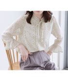 【ティアクラッセ/Tiaclasse】の【新色追加・洗える】フレアスリーブ花柄リボンブラウス オフホワイト|ID: prp329100004852136 ipo3291000000035619277