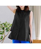 【ティアクラッセ/Tiaclasse】の【洗える】ノースリーブ後ろタックティアードブラウス ブラック|ID: prp329100004852179 ipo3291000000035620563