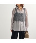 【グリーンパークス/Green Parks】のSET2点ラメシャギービスチェ+シャツ Charcoal Gray|ID: prp329100004852272 ipo3291000000035622580