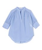 【ベイジ,/BEIGE,】のPLUMERIA / コットンシアーギャザーブラウス Sax|ID: prp329100004852326 ipo3291000000035623388