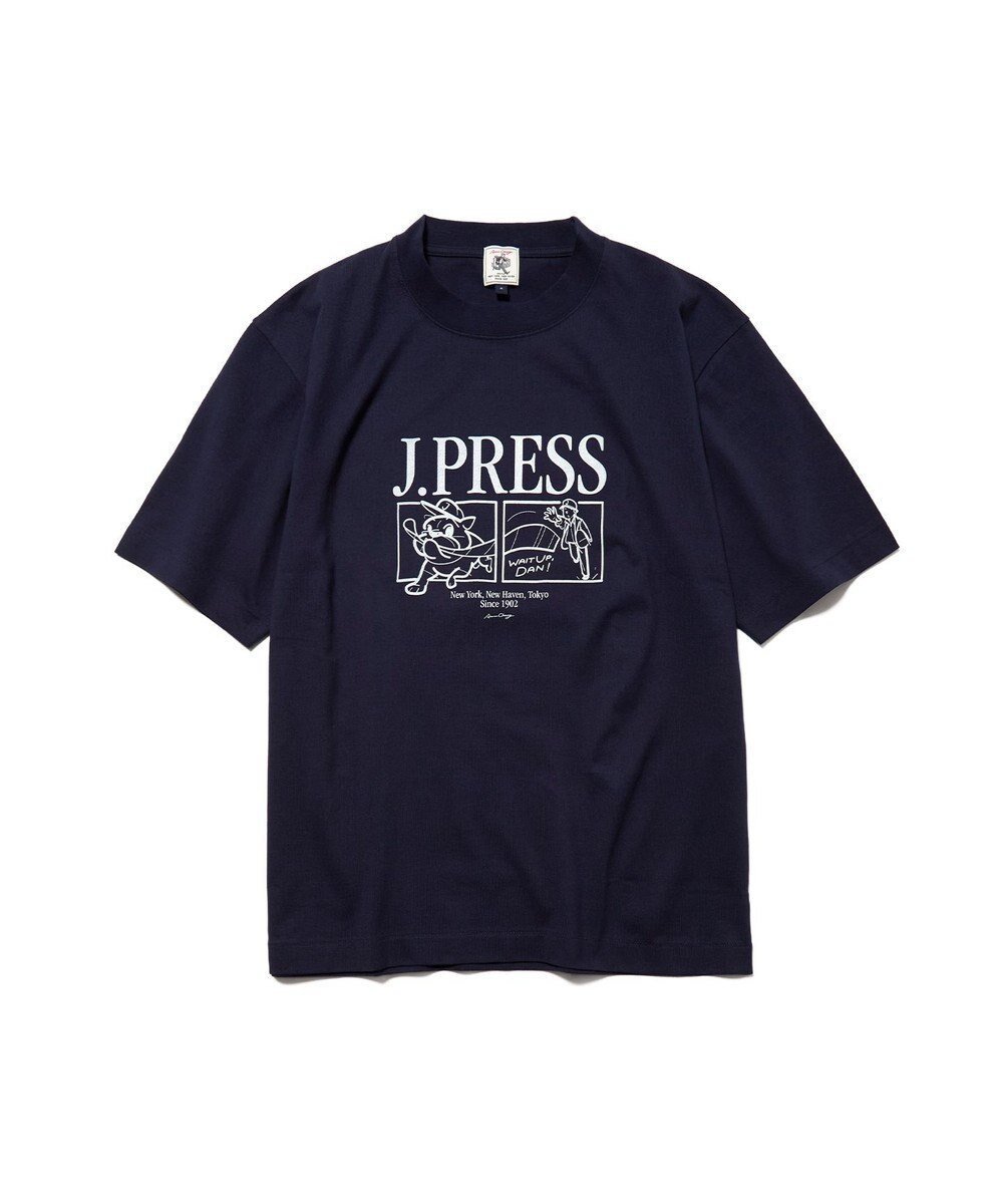【ジェイ プレス/J.PRESS / MEN】の【AaronChang】【UNISEX】グラフィック Tシャツ インテリア・キッズ・メンズ・レディースファッション・服の通販 founy(ファニー) 　ファッション　Fashion　レディースファッション　Fashion for Women　トップス・カットソー　Cut & Sew Tops　シャツ・ブラウス・オフィスカジュアル　Elegant Blouses & Button-Ups　ロングTシャツ・Tシャツ　Longline T-Shirts & Tees　カットソー・ベーシックTシャツ　Cut-and-Sewn Tops / Stretch Tees & Basics　アイビー　Ivy Pattern　インナー　Innerwear　春　Spring　カットソー　Cut and Sewn Top　グラフィック　Graphic, Graphic Design　コラボ　Collaboration, Collab　ジャケット　Jacket, Outerwear　デニム　Denim, Jeans Material　フロント　Front, Front Design　ブルゾン　Blouson, Bomber Jacket　プリント　Print, Printed Pattern　ベーシック　Basic, Essential　ユニセックス　Unisex, Genderless　リラックス　Relax, Relaxed Fit　S/S・春夏　SS, Spring/Summer, Warm Season　夏　Summer　ネイビー系|ID: prp329100004852370 ipo3291000000035623980