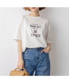 【23区/NIJYUSANKU】のシャツテール ロゴTEE オフ×ブラック|ID: prp329100004852376 ipo3291000000036464680