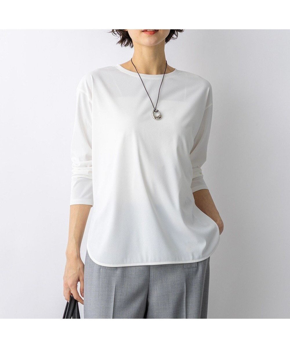 【23区/NIJYUSANKU】の【先行予約】ジョーゼットトリコット TEEブラウス 人気、トレンドファッション・服の通販 founy(ファニー) 　ファッション　Fashion　レディースファッション　Fashion for Women　トップス・カットソー　Cut & Sew Tops　シャツ・ブラウス・オフィスカジュアル　Elegant Blouses & Button-Ups　ロングTシャツ・Tシャツ　Longline T-Shirts & Tees　カットソー・ベーシックTシャツ　Cut-and-Sewn Tops / Stretch Tees & Basics　インナー　Innerwear　春　Spring　カットソー　Cut and Sewn Top　軽量　Lightweight, Ultra Light　シンプル　Simple, Minimal　ジョーゼット　Georgette, Semi-Sheer Fabric　スウェット / スエット　Sweatshirt, Sweatwear　デニム　Denim, Jeans Material　フラット　Flat, Flat Shoes　ラウンド　Round, Round Neck　リラックス　Relax, Relaxed Fit　ワイド　Wide, Wide Fit　S/S・春夏　SS, Spring/Summer, Warm Season　おすすめ　Recommended / Our Picks　夏　Summer　エレガント 上品　Elegant　2026年　2026　 other-1|ID: prp329100004852377 ipo3291000000035624188