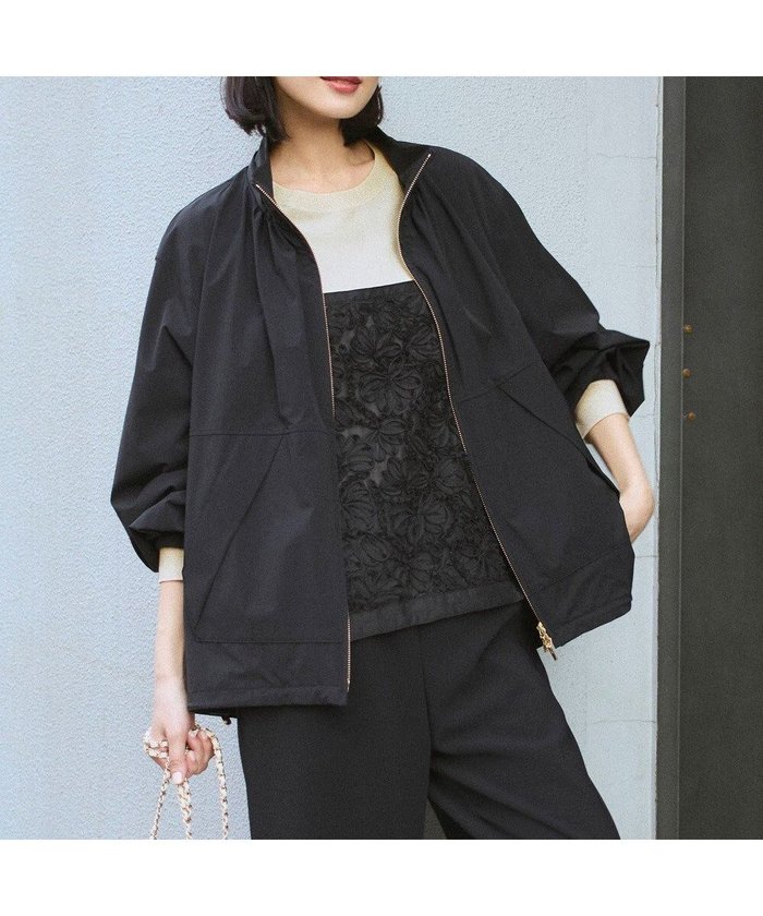 【23区/NIJYUSANKU】の2WAY ストレッチタフタ ボリュームスリーブブルゾン インテリア・キッズ・メンズ・レディースファッション・服の通販 founy(ファニー) https://founy.com/ ファッション Fashion レディースファッション Fashion for Women アウター Coat / Outerwear Collection レディースジャケット・軽アウター Jackets ブルゾンジャケット・スポーティアウター Blouson Jackets 春 Spring ギャザー Gathered, Ruffled ジャケット Jacket, Outerwear スタンド Stand Collar, Upright Stand ストレッチ Stretch, Stretchy Fabric スピンドル Spindle, Drawcord タフタ Taffeta, Structured Fabric バランス Balance, Style Balance フェミニン Feminine, Girly ブルゾン Blouson, Bomber Jacket ポケット Pocket, Pocket Detail S/S・春夏 SS, Spring/Summer, Warm Season おすすめ Recommended / Our Picks 夏 Summer 旅行 Travel 2026年 2026 |ID: prp329100004852392 ipo3291000000035996117