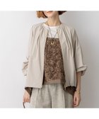 【23区/NIJYUSANKU】の2WAYストレッチタフタ ギャザーブルゾン ベージュ系|ID: prp329100004852393 ipo3291000000035715257