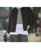 【23区/NIJYUSANKU】の2WAYストレッチタフタ ギャザーブルゾン ブラック系|ID: prp329100004852393 ipo3291000000035995796