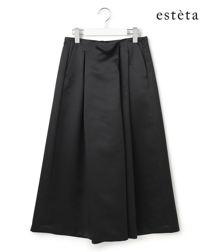 【23区/NIJYUSANKU】の【エステータ】フォルムサテン キュロットパンツ インテリア・キッズ・メンズ・レディースファッション・服の通販 founy(ファニー) https://founy.com/ ファッション Fashion レディースファッション Fashion for Women スカート Skirts エレガント 上品 Elegant 春 Spring キュロット Culottes, Wide Shorts サテン Satin, Glossy Fabric シンプル Simple, Minimal フォルム Silhouette, Form フロント Front, Front Design S/S・春夏 SS, Spring/Summer, Warm Season 夏 Summer 旅行 Travel |ID: prp329100004852394 ipo3291000000035624500