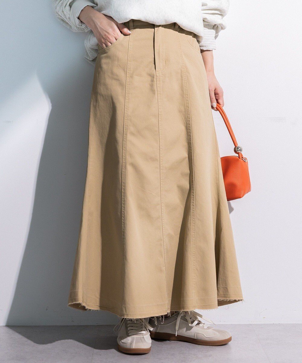 【グリーンパークス/Green Parks】のチノマーメイドスカート 人気、トレンドファッション・服の通販 founy(ファニー) 　ファッション　Fashion　レディースファッション　Fashion for Women　スカート　Skirts　スリット　Slit, Slit Detail　ツイル　Twist, Twisted Detail　フェミニン　Feminine, Girly　ポケット　Pocket, Pocket Detail　夏　Summer　春　Spring　S/S・春夏　SS, Spring/Summer, Warm Season　 other-1|ID: prp329100004852422 ipo3291000000035624905