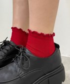 【ウィゴー/WEGO】のメローショートソックス レッド|ID: prp329100004852428 ipo3291000000035625054