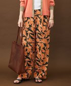 【自由区/JIYU-KU】のシアーカラミプリントワイド パンツ ブラウン×オレンジ|ID: prp329100004852437 ipo3291000000035629346