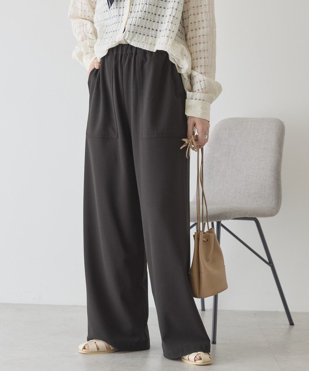 【アメリカンホリック/AMERICAN HOLIC】の【イージーケア】ベイカーリラックスパンツ インテリア・キッズ・メンズ・レディースファッション・服の通販 founy(ファニー) 　ファッション　Fashion　レディースファッション　Fashion for Women　パンツ　Pants & Trousers　アメリカン　American Style　春　Spring　シンプル　Simple, Minimal　スタイリッシュ　Stylish, Fashionable　フィット　Fit, Slim Fit　リラックス　Relax, Relaxed Fit　ワイド　Wide, Wide Fit　S/S・春夏　SS, Spring/Summer, Warm Season　おすすめ　Recommended / Our Picks　夏　Summer　エレガント 上品　Elegant　ビジネス 仕事 通勤　Business / Work / Commuting　Black|ID: prp329100004852438 ipo3291000000035629506