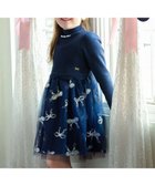 【エニィ/ANY / KIDS】のドッキングチュールワンピース 人気、トレンドファッション・服の通販 founy(ファニー) ファッション Fashion キッズファッション Fashion for Kids ワンピース Dresses スカラップ Scallop, Scalloped Edge スパンコール Sequins, Sequin Embellishment チャーム Charm, Pendant チュール Tulip, Tulip Motif ドッキング Docking, Mixed Material ビジュー Bijou, Jewel-like Accent ポケット Pocket, Pocket Detail リボン Ribbon, Bow エレガント 上品 Elegant A/W・秋冬 Autumn/Winter thumbnail ネイビー×ネイビー|ID: prp329100004852440 ipo3291000000035633483