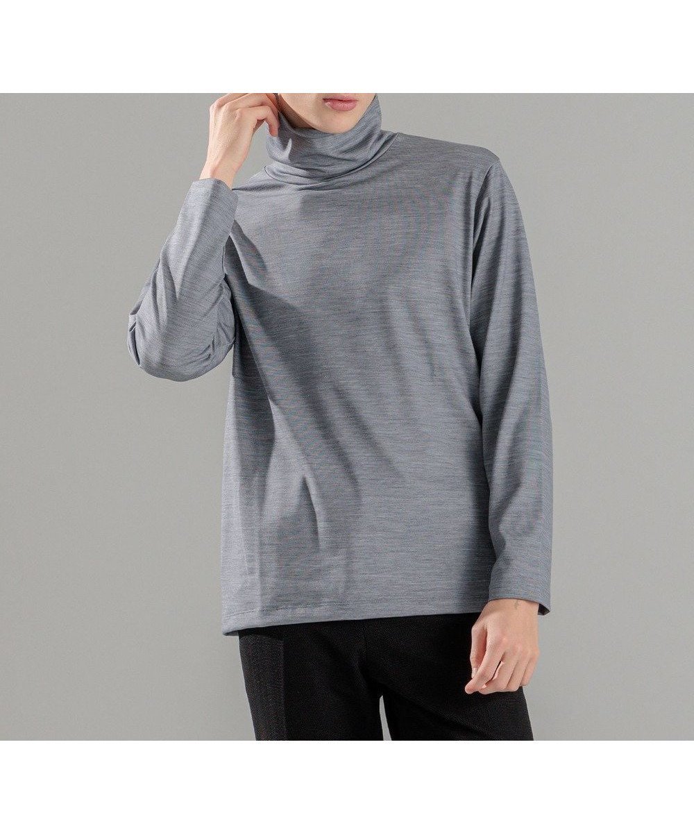【ジョゼフ オム/JOSEPH HOMME / MEN】のウールジャージーウォッシャブル タートルネック インテリア・キッズ・メンズ・レディースファッション・服の通販 founy(ファニー) 　ファッション　Fashion　メンズファッション　Fashion for Men　トップス・カットソー　Cut & Sew Tops　メンズシャツ　Shirts　おすすめ　Recommended / Our Picks　カットソー　Cut and Sewn Top　ジャケット　Jacket, Outerwear　タートルネック　Turtleneck, High Neck　フィット　Fit, Slim Fit　ベーシック　Basic, Essential　メランジ　Melange, Mixed Yarn　レギュラー　Regular, Standard Fit　A/W・秋冬　Autumn/Winter　長袖　Long Sleeve, Full Sleeve　ライトグレー系|ID: prp329100004852444 ipo3291000000035633549