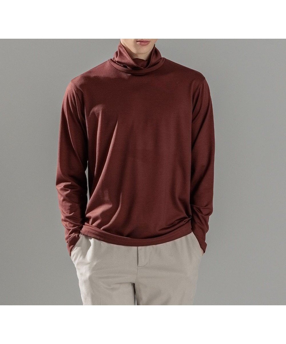 【ジョゼフ オム/JOSEPH HOMME / MEN】のウールジャージーウォッシャブル タートルネック インテリア・キッズ・メンズ・レディースファッション・服の通販 founy(ファニー) 　ファッション　Fashion　メンズファッション　Fashion for Men　トップス・カットソー　Cut & Sew Tops　メンズシャツ　Shirts　おすすめ　Recommended / Our Picks　カットソー　Cut and Sewn Top　ジャケット　Jacket, Outerwear　タートルネック　Turtleneck, High Neck　フィット　Fit, Slim Fit　ベーシック　Basic, Essential　メランジ　Melange, Mixed Yarn　レギュラー　Regular, Standard Fit　A/W・秋冬　Autumn/Winter　長袖　Long Sleeve, Full Sleeve　ワイン系|ID: prp329100004852444 ipo3291000000035633553