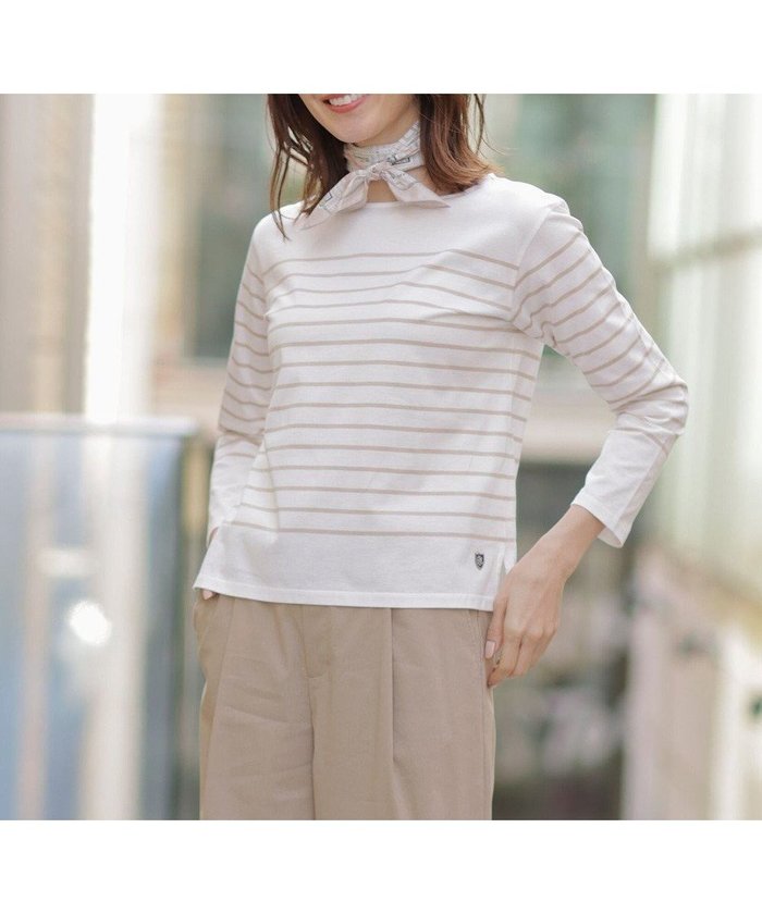 【ジェイ プレス/J.PRESS】のバスクボーダー カットソー インテリア・キッズ・メンズ・レディースファッション・服の通販 founy(ファニー) https://founy.com/ ファッション Fashion レディースファッション Fashion for Women トップス・カットソー Cut & Sew Tops シャツ・ブラウス・オフィスカジュアル Elegant Blouses & Button-Ups ロングTシャツ・Tシャツ Longline T-Shirts & Tees カットソー・ベーシックTシャツ Cut-and-Sewn Tops / Stretch Tees & Basics カットソー Cut and Sewn Top コンパクト Compact, Small Size デニム Denim, Jeans Material トレンド Trend, Trending Now バスク Basque, Basque Style ボーダー Border, Stripe ロング Long, Long-Length ワイド Wide, Wide Fit エレガント 上品 Elegant 人気 Popular, Best Seller 夏 Summer 定番 Standard, Basic Item 春 Spring S/S・春夏 SS, Spring/Summer, Warm Season |ID: prp329100004852447 ipo3291000000035633657