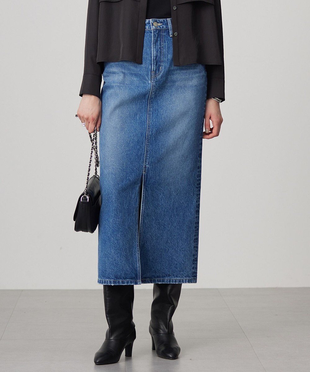 【アイシービー/iCB】の【洗える】ウォーターリサイクルデニム スカート 人気、トレンドファッション・服の通販 founy(ファニー) 　ファッション　Fashion　レディースファッション　Fashion for Women　スカート　Skirts　デニムスカート・カジュアルスカート　Denim Skirts　ウォーター　Water　春　Spring　洗える　Machine Washable　シンプル　Simple, Minimal　ジャケット　Jacket, Outerwear　ストーン　Stone, Gem-Like　デニム　Denim, Jeans Material　ブリーチ　Bleach, Washed Finish　ロング　Long, Long-Length　S/S・春夏　SS, Spring/Summer, Warm Season　日本製　Made In Japan　夏　Summer　2024年　2024　2024-2025秋冬・A/W　Autumn/Winter 2024–25 AW24–25　 other-1|ID: prp329100004852450 ipo3291000000035633693