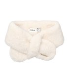 【ムーンバット/MOONBAT】のFURLA ファーティペット 差し込み ロゴプレート付 フェイクファーマフラー オフホワイト|ID: prp329100004852454 ipo3291000000035633754