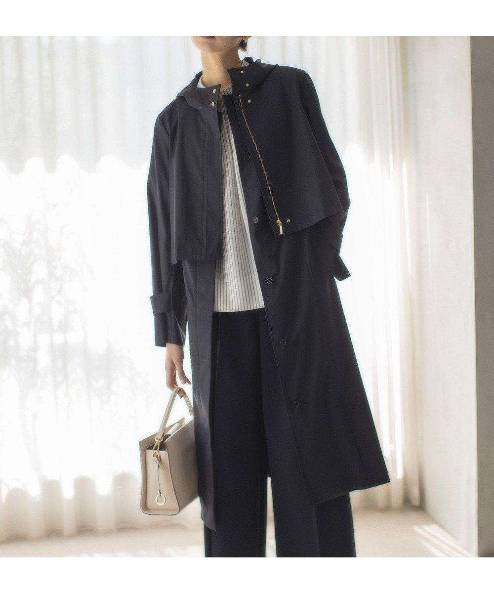 【組曲/KUMIKYOKU】の【WEB限定】3WAYギミックアウター インテリア・キッズ・メンズ・レディースファッション・服の通販 founy(ファニー) ファッション Fashion レディースファッション Fashion for Women アウター Coat / Outerwear Collection コート・ロングコート・ピーコート Long Coats, Peacoats & More レディースジャケット・軽アウター Jackets トレンチコート / 春秋の定番アウター Trench Coats インナー Innerwear 春 Spring ギャザー Gathered, Ruffled クロップド Cropped, Short Length シンプル Simple, Minimal ジャケット Jacket, Outerwear ストレッチ Stretch, Stretchy Fabric センター Center, Center Line トレンド Trend, Trending Now ポケット Pocket, Pocket Detail ロング Long, Long-Length ワイド Wide, Wide Fit S/S・春夏 SS, Spring/Summer, Warm Season おすすめ Recommended / Our Picks 夏 Summer エレガント 上品 Elegant ネイビー系|ID: prp329100004852458 ipo3291000000035633800