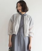 【組曲/KUMIKYOKU】のカラーボイルノーカラー ブルゾン ライトグレー系|ID: prp329100004852465 ipo3291000000035633901