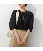 【23区/NIJYUSANKU】の【洗える】クリアトリコットジャージー ギャザーフォルム カットソー 人気、トレンドファッション・服の通販 founy(ファニー) ファッション Fashion レディースファッション Fashion for Women トップス・カットソー Cut & Sew Tops シャツ・ブラウス・オフィスカジュアル Elegant Blouses & Button-Ups ロングTシャツ・Tシャツ Longline T-Shirts & Tees カットソー・ベーシックTシャツ Cut-and-Sewn Tops / Stretch Tees & Basics 春 Spring 洗える Machine Washable カットソー Cut and Sewn Top ギャザー Gathered, Ruffled シアー Sheer, See-Through シンプル Simple, Minimal ダウン Down, Puffer デニム Denim, Jeans Material フォルム Silhouette, Form フリル Frill, Ruffle S/S・春夏 SS, Spring/Summer, Warm Season 夏 Summer エレガント 上品 Elegant ビジネス 仕事 通勤 Business / Work / Commuting 2025年 2025 2025-2026秋冬・A/W Autumn/Winter 2025–26 AW25–26 thumbnail ブラック系|ID: prp329100004852477 ipo3291000000035634005