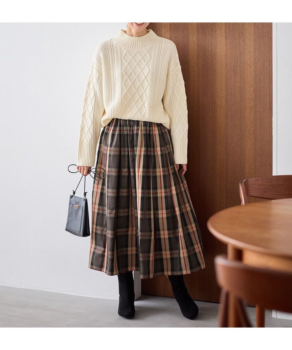 【エニー/ANY】の【ウエストゴム】ビックチェックタフタスカート インテリア・キッズ・メンズ・レディースファッション・服の通販 founy(ファニー) ファッション Fashion レディースファッション Fashion for Women スカート Skirts おすすめ Recommended / Our Picks シンプル Simple, Minimal タフタ Taffeta, Structured Fabric チェック Check, Plaid, Tartan 冬 Winter / This Winter A/W・秋冬 Autumn/Winter キャメル|ID: prp329100004852493 ipo3291000000035634151