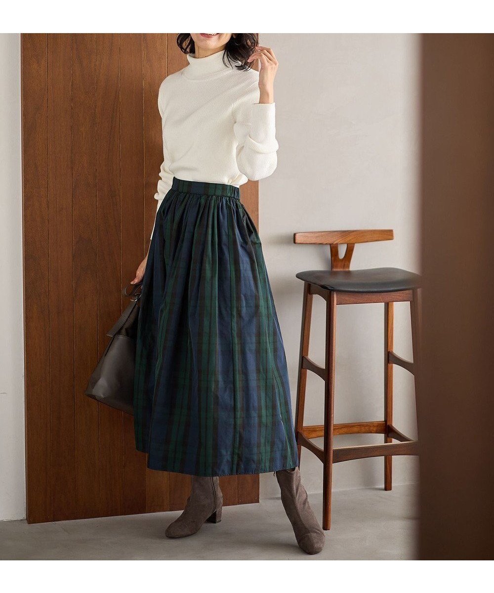 【エニー/ANY】の【ウエストゴム】ビックチェックタフタスカート インテリア・キッズ・メンズ・レディースファッション・服の通販 founy(ファニー) ファッション Fashion レディースファッション Fashion for Women スカート Skirts おすすめ Recommended / Our Picks シンプル Simple, Minimal タフタ Taffeta, Structured Fabric チェック Check, Plaid, Tartan 冬 Winter / This Winter A/W・秋冬 Autumn/Winter ネイビー|ID: prp329100004852493 ipo3291000000035634153