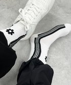 【ウィゴー/WEGO】のサイドラインクルーソックス ホワイト|ID: prp329100004852501 ipo3291000000035634300