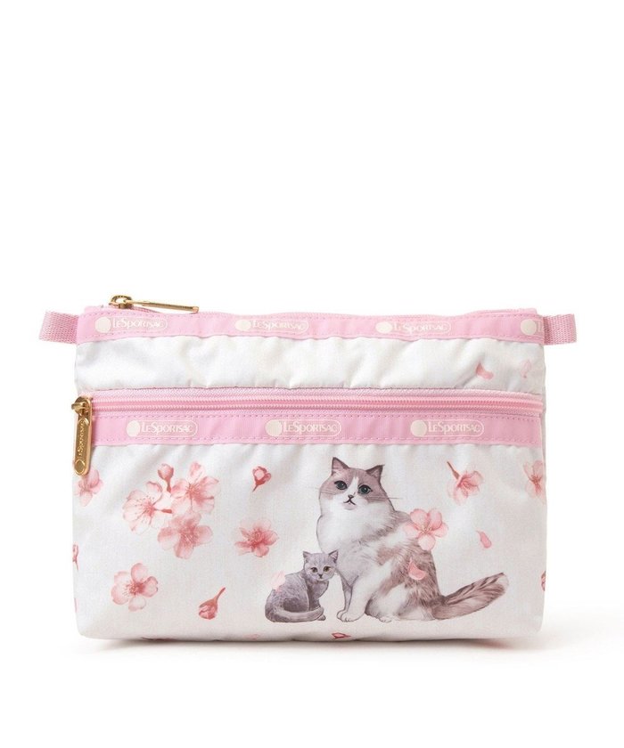 【レスポートサック/LeSportsac】のCOSMETIC CLUTCH/サクラキャッツCC インテリア・キッズ・メンズ・レディースファッション・服の通販 founy(ファニー) https://founy.com/ ファッション Fashion レディースファッション Fashion for Women バッグ Bags ミニ財布・二つ折り財布 Wallets & Card Cases ポーチ&ミニバッグ Pouches & Mini Bags クラッチ Clutch, Clutch Bag 財布 Wallet, Purse 人気 Popular, Best Seller 猫 Cat, Kitty プリント Print, Printed Pattern ポケット Pocket, Pocket Detail ポーチ Pouch, Small Case おすすめ Recommended / Our Picks 旅行 Travel |ID: prp329100004852526 ipo3291000000035761208