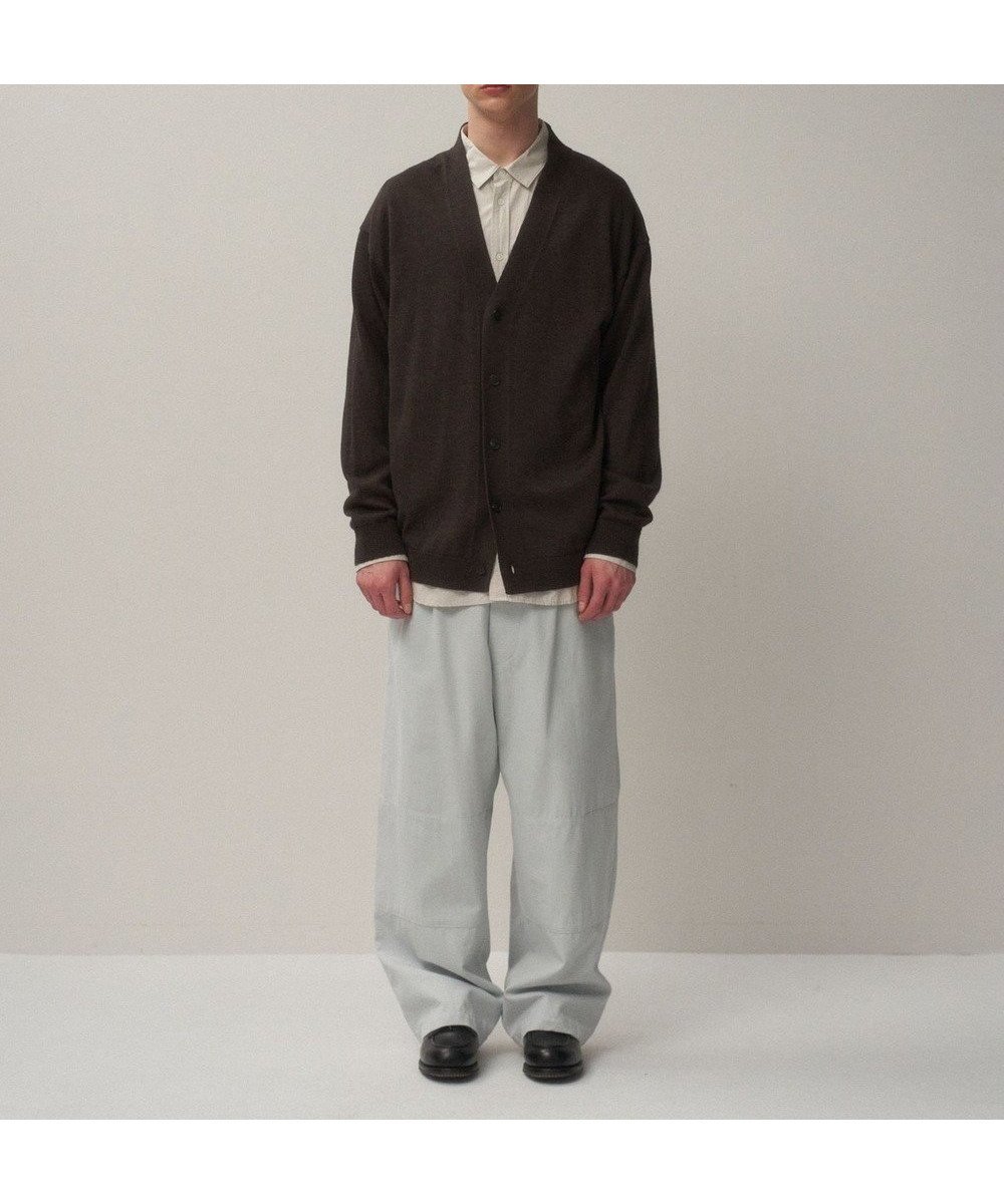 【エイトン/ATON】のWOOL WASHI オーバーサイズカーディガン - UNISEX インテリア・キッズ・メンズ・レディースファッション・服の通販 founy(ファニー) 　ファッション　Fashion　レディースファッション　Fashion for Women　トップス・カットソー　Cut & Sew Tops　カーディガン・羽織り　Layered Style Cardigans　ユニセックス　Unisex, Genderless　カーディガン　Cardigan, Knitwear　リネン　Linen, Linen Fabric　夏　Summer　S/S・春夏　SS, Spring/Summer, Warm Season　A/W・秋冬　Autumn/Winter　BROWN TOP|ID: prp329100004852579 ipo3291000000035634663