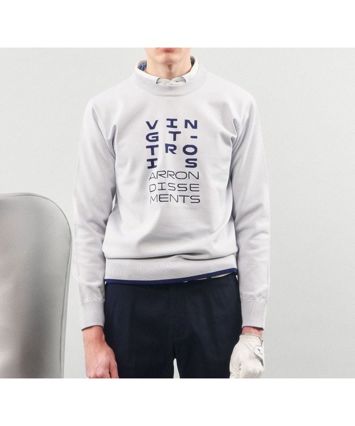 【23区 ゴルフ/23区GOLF / MEN】の【MEN】【ウォッシャブル】ロゴインターシャ ポリエステルニット インテリア・キッズ・メンズ・レディースファッション・服の通販 founy(ファニー) https://founy.com/ ファッション Fashion メンズファッション Fashion for Men トップス・カットソー Cut & Sew Tops ニット・セーター / 定番トップス Knit Tops & Sweaters インナー Innerwear ウォッシャブル Machine Washable 春 Spring 軽量 Lightweight, Ultra Light ストレッチ Stretch, Stretchy Fabric セーター Sweater, Knitwear モックネック Mock Neck, Short Turtleneck ラウンド Round, Round Neck S/S・春夏 SS, Spring/Summer, Warm Season おすすめ Recommended / Our Picks 夏 Summer エレガント 上品 Elegant ギフト プレゼント Gift / Present |ID: prp329100004852580 ipo3291000000035788874