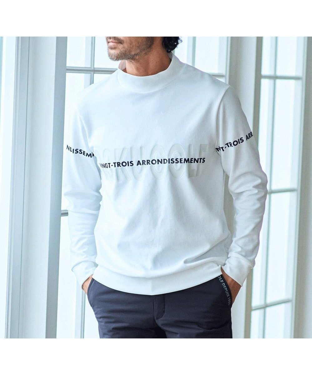 【23区 ゴルフ/23区GOLF / MEN】の【MEN】ストレッチモックネックシャツ 人気、トレンドファッション・服の通販 founy(ファニー) 　ファッション　Fashion　メンズファッション　Fashion for Men　トップス・カットソー　Cut & Sew Tops　メンズシャツ　Shirts　スウェット / スエット　Sweatshirt, Sweatwear　ストレッチ　Stretch, Stretchy Fabric　ベスト　Vest, Waistcoat　モックネック　Mock Neck, Short Turtleneck　A/W・秋冬　Autumn/Winter　軽量　Lightweight, Ultra Light　 other-1|ID: prp329100004852581 ipo3291000000035634670